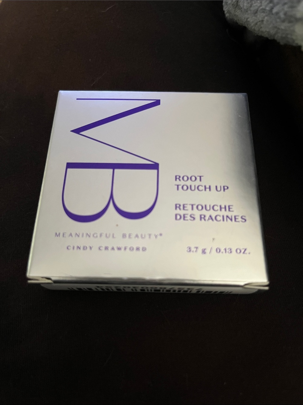 Meaningful Beauty Root Touch Up Compact - Silver with Purple Logo